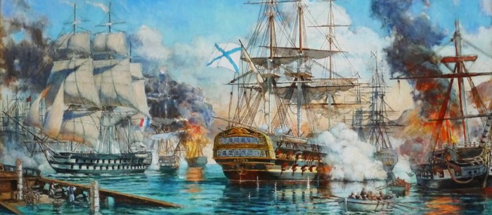 Яхта Ореанда — историческая коллажная иллюстрация