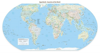 Equal Earth — карта мира