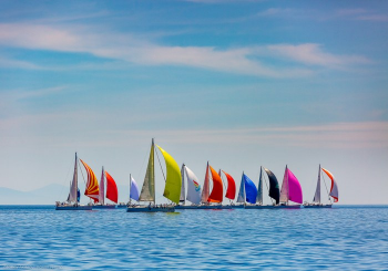 XXXVIII Open Sailing Week — флот под спинакерами