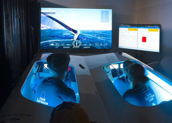 Team Australia 38th America's Cup - simulator
