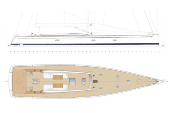 Палубная планировка Swan 128