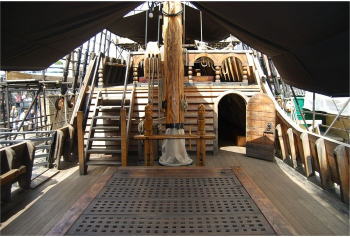 Палуба The Golden Hinde