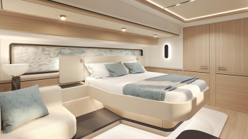 Oyster C60 — guest cabin render